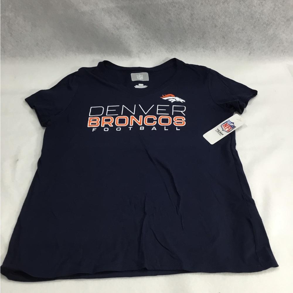NFL Women’s Denver Broncos Navy Tee Size XL NWT